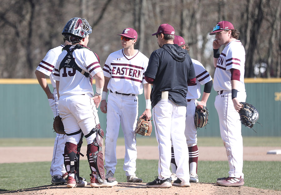 Eastern University Baseball Team Huddle